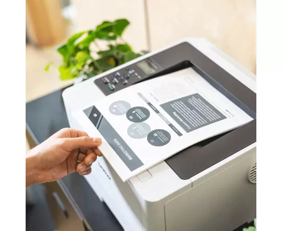 Imprimanta Laser BROTHER HL-L5210DW, Monocrom, A4, Duplex, USB/LAN/Wi-Fi, Tava coli: 250 coli, White-Black - Imagine 5