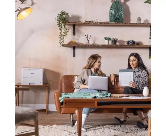 Imprimanta Laser BROTHER HL-L6210DW, Monocrom, A4, Duplex, USB/LAN/Wi-Fi, Tava coli: 520 coli, Grey - Imagine 5