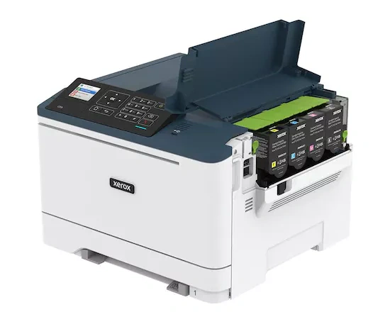 Imprimanta Laser XEROX C310, Color, A4, Duplex, USB/LAN/Wi-Fi, Tava coli: 250 coli, White-Blue - Imagine 4