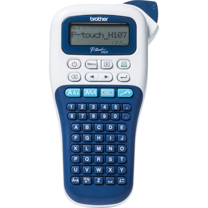 Imprimantă termică pentru etichete BROTHER P-Touch H107B, Monocrom, Banda 12 mm, Alb/Albastru - Imagine 1