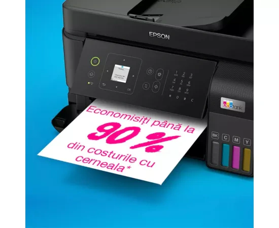 Multifunctional inkjet color CISS Epson EcoTank L5590 C11CK57403, Negru - Imagine 6