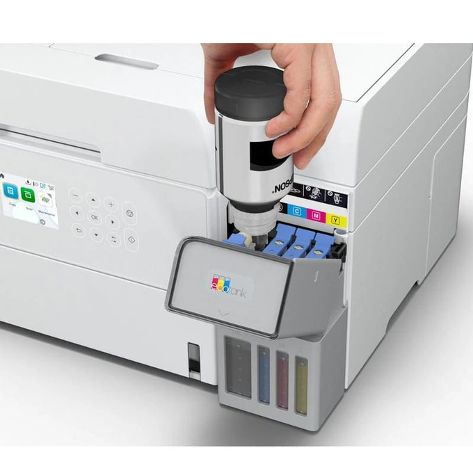 Multifunctional inkjet color CISS Epson EcoTank L6376 C11CL43404, A4, ADF, Duplex, Wi-Fi, Alb - Imagine 5