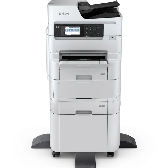 Multifunctional inkjet color EPSON WorkForce Pro WF-C879RDWF + Stand cu role + Tava suplimentara 500 coli - Imagine 1