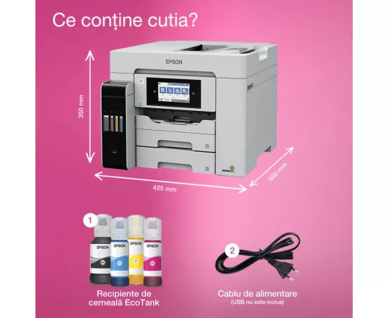 Multifuncțional Inkjet EPSON EcoTank L6580, A4, Wi-Fi, ADF - Imagine 4