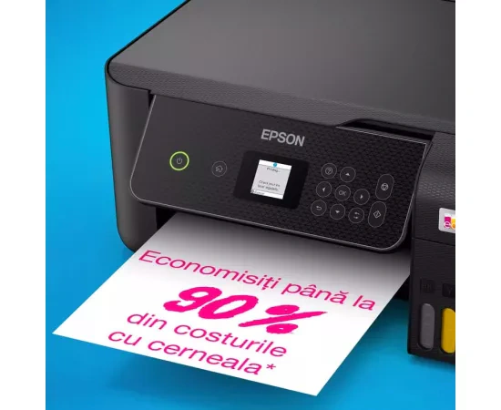 Multifunctionala Epson EcoTank L3280 C11CJ66426, InkJet CISS, Color, Format A4, Wi-Fi, Negru - Imagine 4