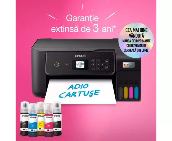 Multifunctionala Epson EcoTank L3280 C11CJ66426, InkJet CISS, Color, Format A4, Wi-Fi, Negru - Imagine 5