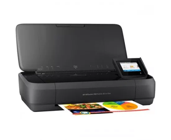 HP Multifunctionala HP OfficeJet 250 Mobile CZ992A, All-in-One, InkJet, Color, A4, Wi-Fi, Portabila, Negru - IT-Fashion.ro