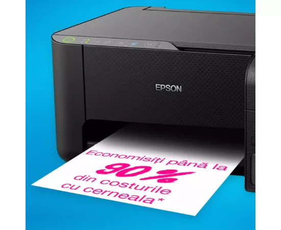Multifunctionala inkjet CISS Epson EcoTank L3270 C11CJ67434, A4, Color, USB, Wireless, Negru - Imagine 4