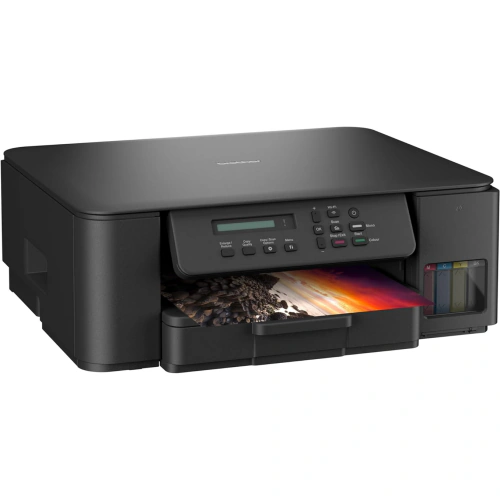 Multifunctionala Inkjet Color BROTHER DCPT530DWYJ1_B1, A4, Duplex, Wi-Fi/USB, Negru + Pack Cerneala Brother BTD100 - Imagine 2