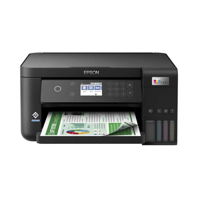 Multifunctionala Inkjet Epson EcoTank L6260 C11CJ62402, A4, Wireless, Color, CISS. Negru - Imagine 1