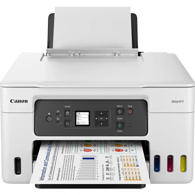Canon Multifuncțională Jet CANON MAXIFY GX3040, InkJet CISS, Color, A4, Duplex, Wi-Fi, Alb - IT-Fashion.ro