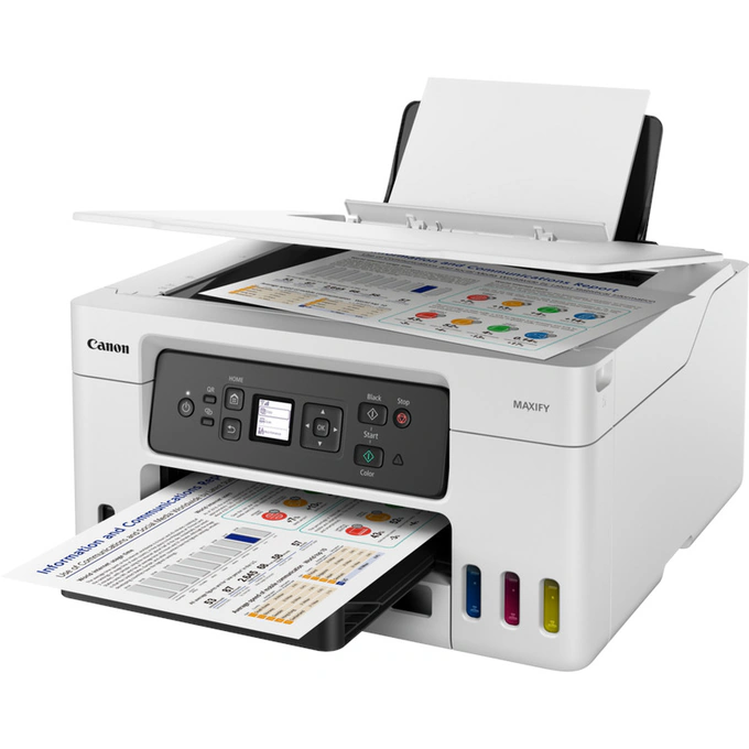 Multifuncțională Jet CANON MAXIFY GX3040, InkJet CISS, Color, A4, Duplex, Wi-Fi, Alb - Imagine 5
