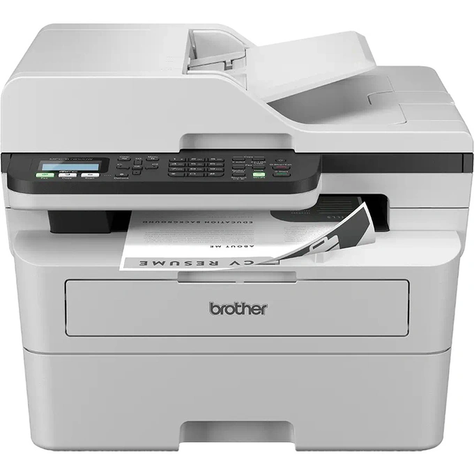 Multifuncțional Laser BROTHER MFC-B7810DW, Monocrom, A4, Duplex, Wi-Fi, Fax, Negru/Alb - Imagine 1