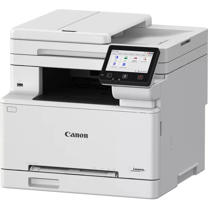Multifuncțională laser Canon i-SENSYS MF664Cdw, Color, Format A4, Duplex, Retea, Wi-Fi, Alb - Imagine 1