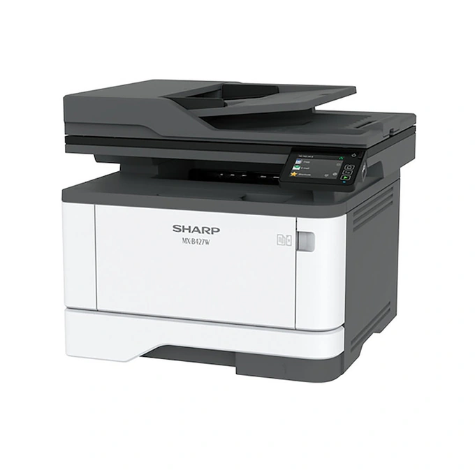 Multifunctionala laser monocrom SHARP MX-B427W, Duplex, Retea, Wireless, Fax, A4, White - Imagine 3