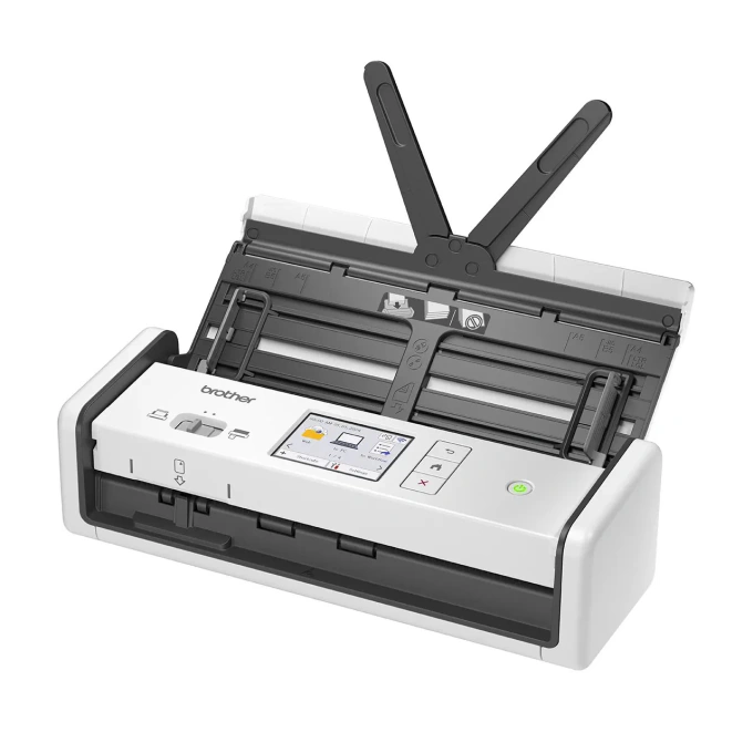 Scanner BROTHER ADS-1800W, Duplex, Wi-Fi, Ecran LCD, Alb/Negru - Imagine 1