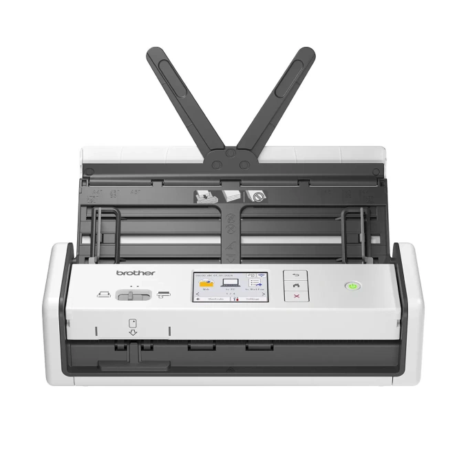 Brother Scanner BROTHER ADS-1800W, Duplex, Wi-Fi, Ecran LCD, Alb/Negru - IT-Fashion.ro