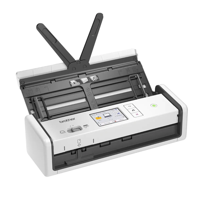 Scanner BROTHER ADS-1800W, Duplex, Wi-Fi, Ecran LCD, Alb/Negru - Imagine 3