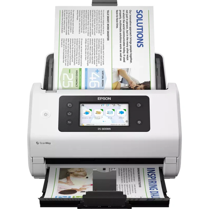 Scanner EPSON WorkForce DS-800WN, A4, Duplex - Imagine 1