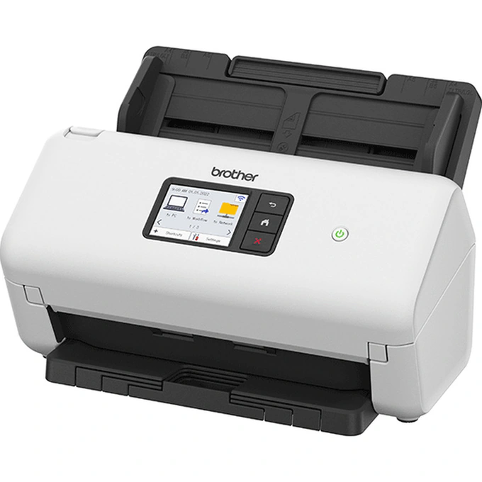 Scanner profesional BROTHER ADS-4550WTC1, Wi-Fi, Duplex, A4, Alb/negru - Imagine 3