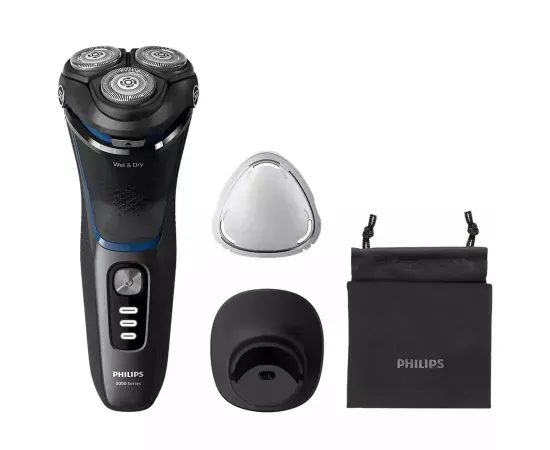 Aparat de ras PHILIPS electric Shaver Seria 3000 S3344/13, 60 minute, Negru - Imagine 1