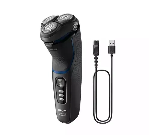 PHILIPS Aparat de ras PHILIPS electric Shaver Seria 3000 S3344/13, 60 minute, Negru - IT-Fashion.ro