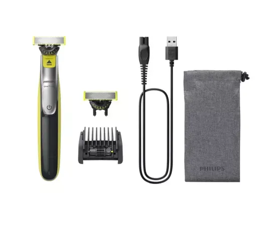 Aparat de ras PHILIPS OneBlade 360 QP2734/31, 60 min, Verde/Negru - Imagine 1