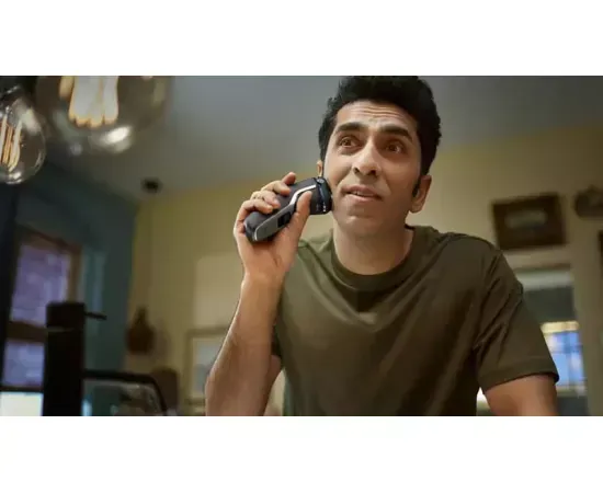 Aparat de ras rotativ electric Seria 3000 PHILIPS S3143/00, 60 minute, Negru/Gri - Imagine 3