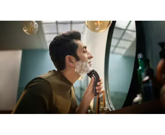 Aparat de ras rotativ electric Seria 3000 PHILIPS S3143/00, 60 minute, Negru/Gri - Imagine 4