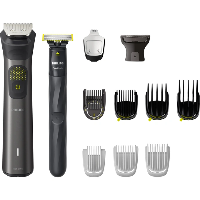 Aparat de tuns PHILIPS Multigroom Series 9000 13 in 1 MG9540/15, 0.2-27 mm, Negru - Imagine 1