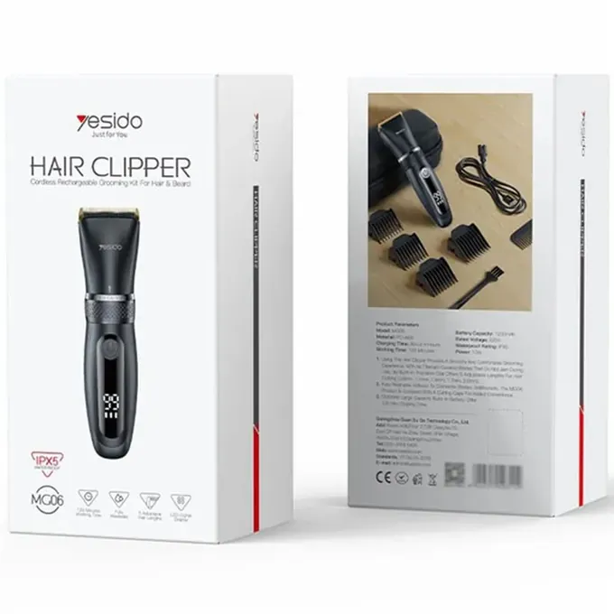Aparat de tuns YESIDO MG06, 5 trepte, Negru - Imagine 9