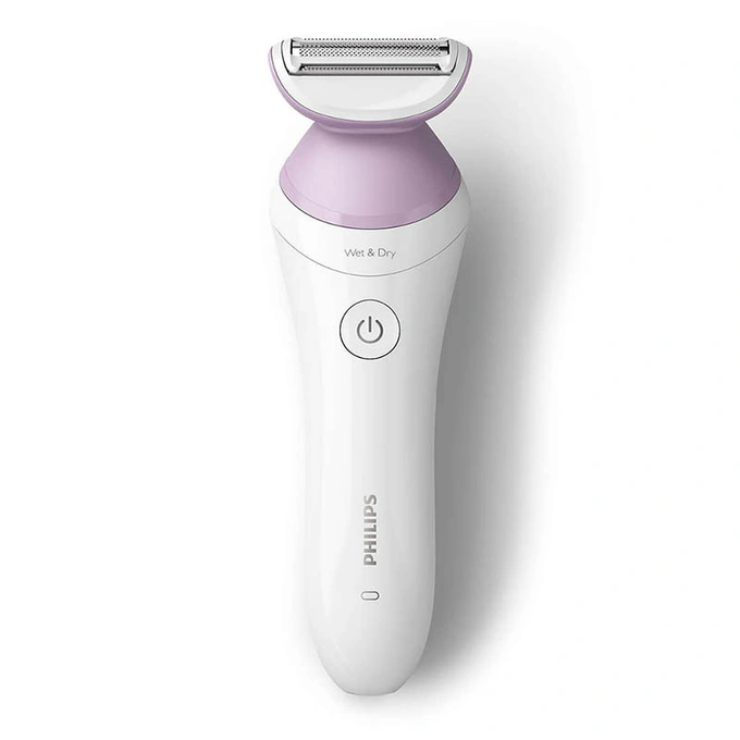 Epilator fara fir PHILIPS Seria 6000 BRL136/00, 7.5 W, 1 viteza, Umed si uscat, Alb/Roz - Imagine 1