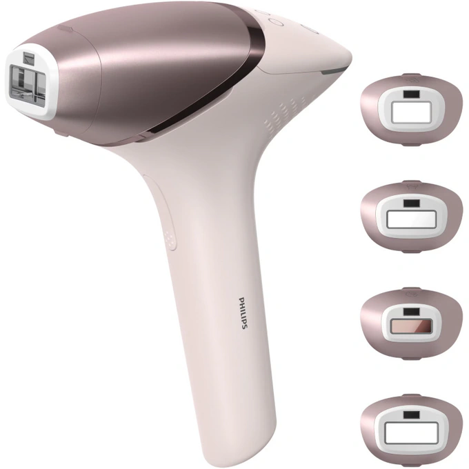 Epilator PHILIPS IPL Lumea Seria 9900 BRI977/00, 5 viteze, Uscat, 450.000 de impulsuri, Roz - Imagine 1
