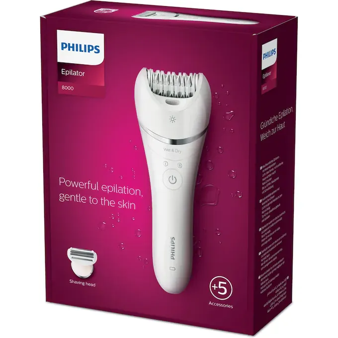 Epilator Philips Satinelle Advanced BRE710/00 cu cap ceramic și utilizare umed/uscat - Imagine 5