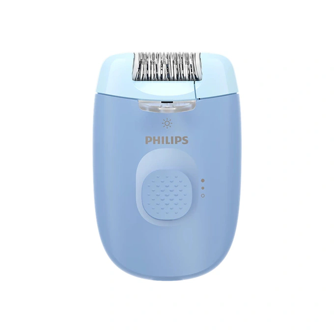 Epilator PHILIPS Seria 4000 BRE247/00, 2 viteze, Umed si uscat, Albastru - Imagine 1