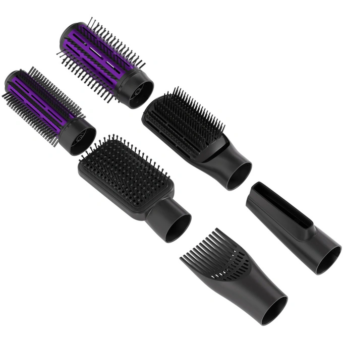 Aparat de coafat TESLA 6-in-1 SLH300BPR, 1000 W, 4 trepte de temperatura, 2 trepte de viteza, Ceramic, Black/Violet - Imagine 3