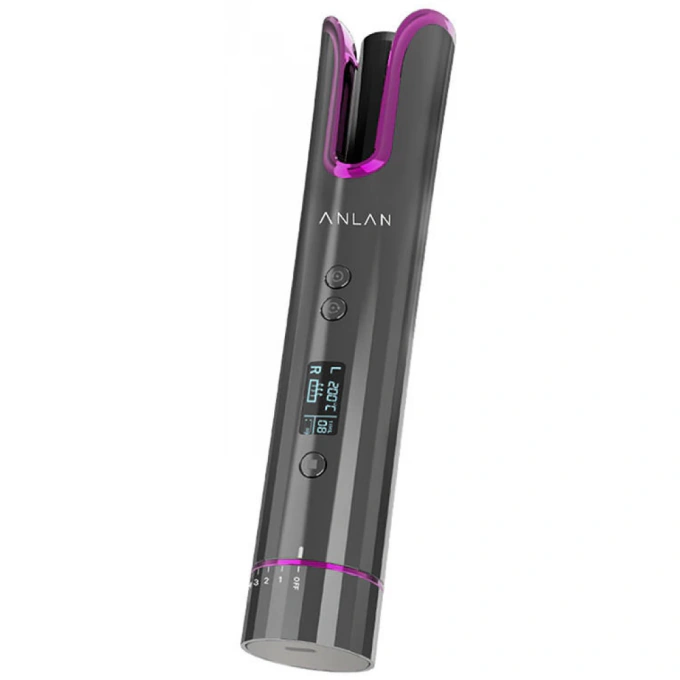 ANLAN Ondulator de par ANLAN ALJFQ01-OG Grey/Pink - IT-Fashion.ro