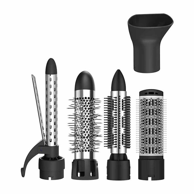Kensen Ondulator de par KENSEN H5 05-KRFS11-001, 1000 W, 5 in 1, Black/Satin silver - IT-Fashion.ro
