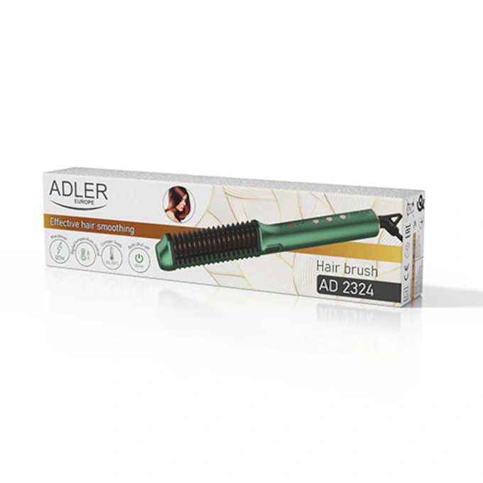 Perie de par electrica ADLER AD2324, 5 trepte de temperatura, 32 W, Ceramic, Verde - Imagine 5