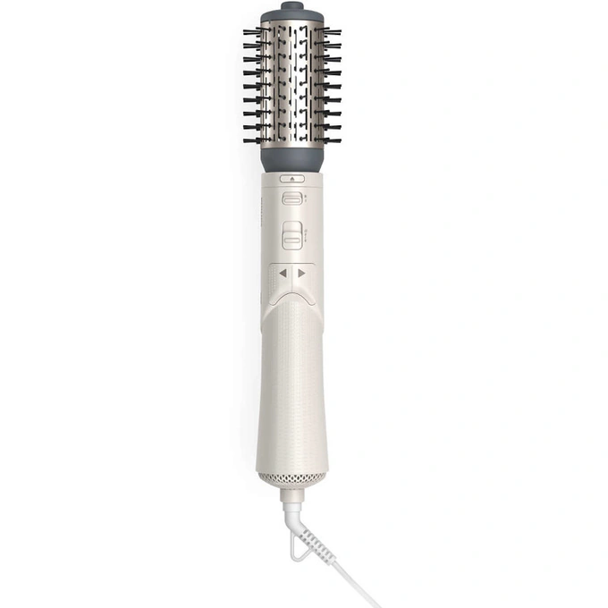 Perie rotativa cu aer cald PHILIPS Seria 7000 BHA710/00, 1000 W, 2 trepte de viteza, 3 trepte de temperatura, Turmalina, Alb/Argintiu - Imagine 3
