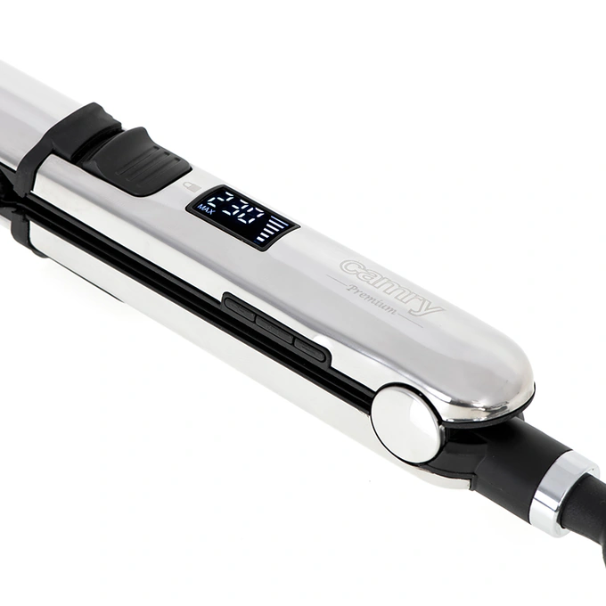 Placa de par CAMRY CR2320, 500 W, 6 trepte de temperatura, Placi din titan, Silver - Imagine 5