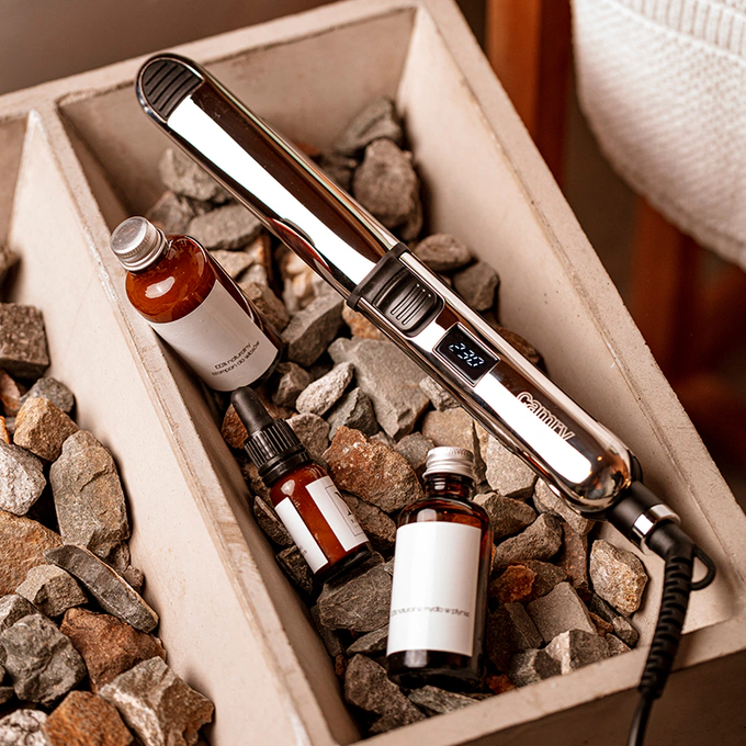 Placa de par CAMRY CR2320, 500 W, 6 trepte de temperatura, Placi din titan, Silver - Imagine 7