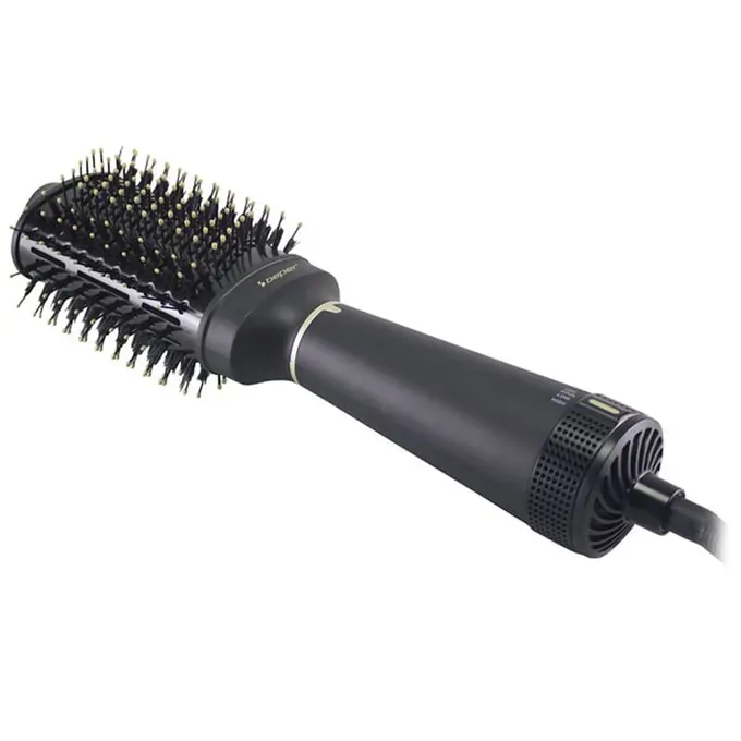 Perie cu aer cald BEPER BP301102, 3 trepte de temperatura, 2 viteze, 1200 W, Invelis Ceramic, Negru - Imagine 1