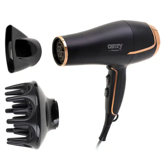 Uscător de păr Camry CR2255 2200W cu difuzor și concentrator - Imagine 1