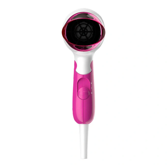 Usctor de par PHILIPS DryCare Essential BHD003/00, 2 nivele de temperatura, 2 trepte de viteza, 1400 W, Pliabil, Alb/Roz - Imagine 4