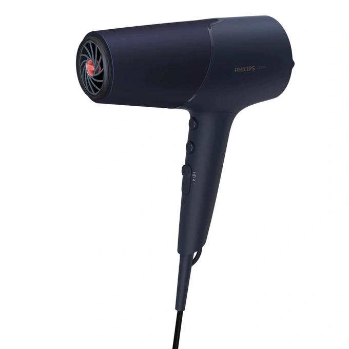 Usctor de par PHILIPS Seria 5000 BHD510/00, 3 nivele de temperatura, 2 trepte de viteza, 2300 W, Albastru - Imagine 3