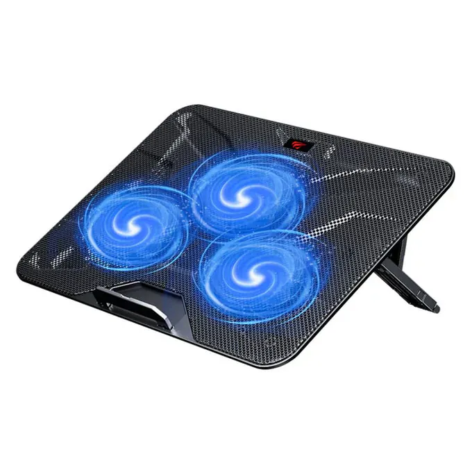 Cooler laptop HAVIT F2067, 18.3", 3 ventilatoare, Black - Imagine 1