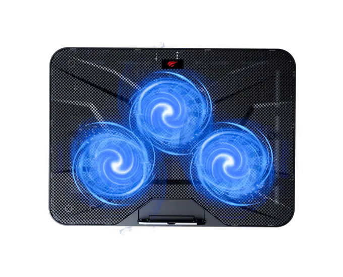 Cooler laptop HAVIT F2067, 18.3", 3 ventilatoare, Black - Imagine 3