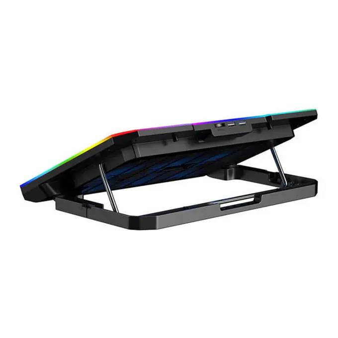 HAVIT Cooler laptop HAVIT F2069, 16", 2 ventilatoare, RGB, Black - IT-Fashion.ro