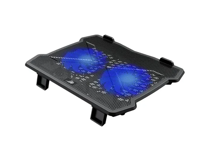 Cooler laptop HAVIT F2075, 15.6", 2 ventilatoare, Black - Imagine 3